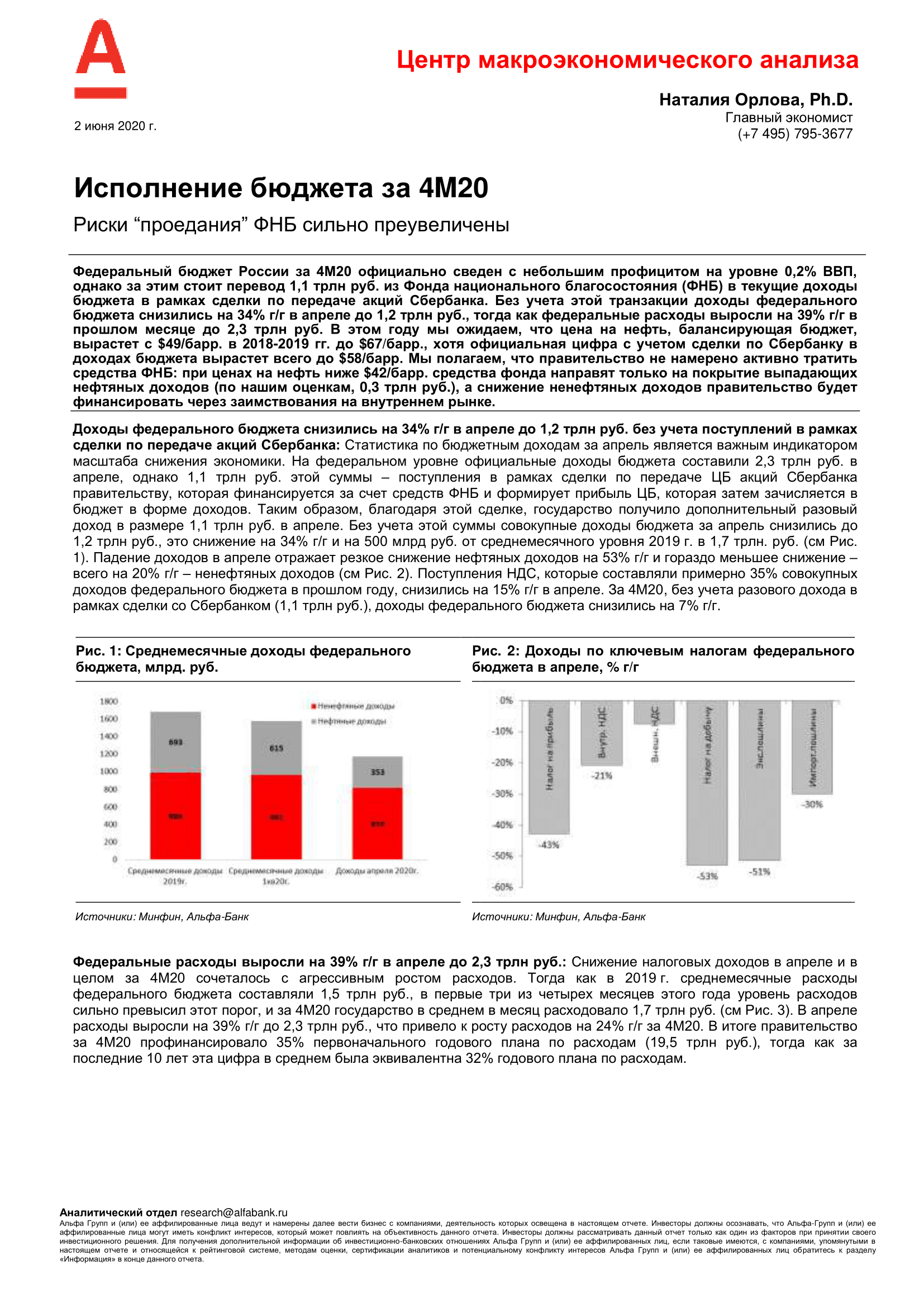 Аналитическая статья от главного аналитика Альфа-Банка Наталии Орловой -  Пермская Торгово-Промышленная Палата